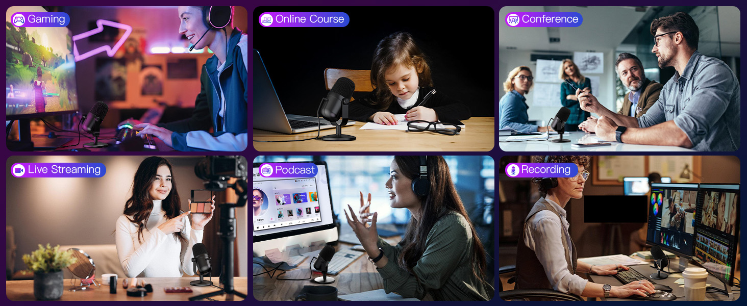Streaming, Video Creation,Podcasting, Gaming