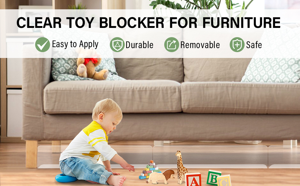 Under Couch Blocker,Toy Blockers for Furniture, Adjustable
