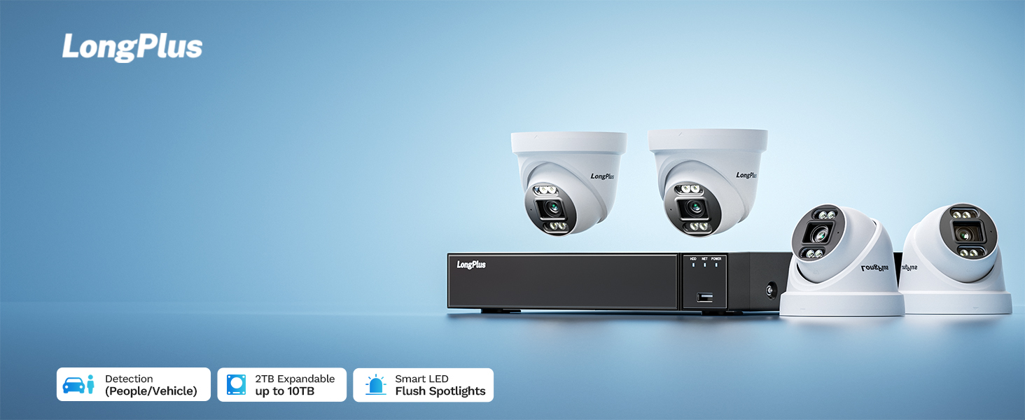 4K Lite PoE Dome Security System