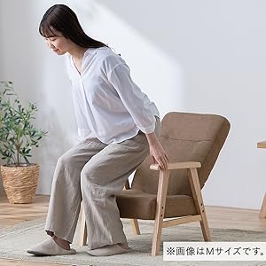 ナチュラルウッド アームチェア グレークッション 楽天市場】椅子 おしゃれ 座椅子 ウッドアームチェア 1人掛け