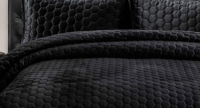Lugano steel grey velvet comforter Breathable bedding