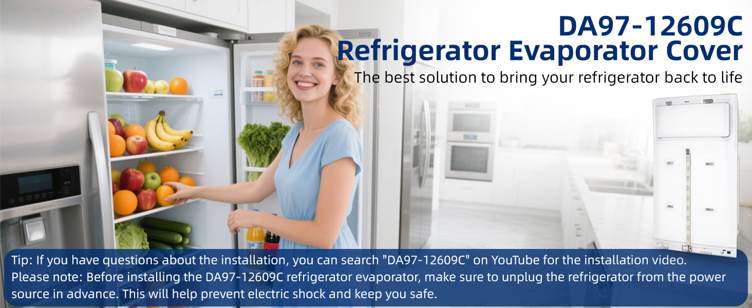 DA97-12609C Refrigerator Evaporator Cover Assembly