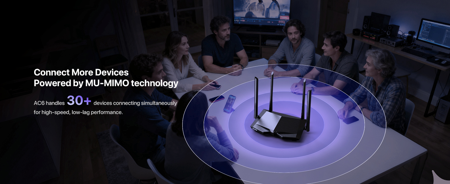 AC1200 WIFI YÖNLENDİRİCİ AC6