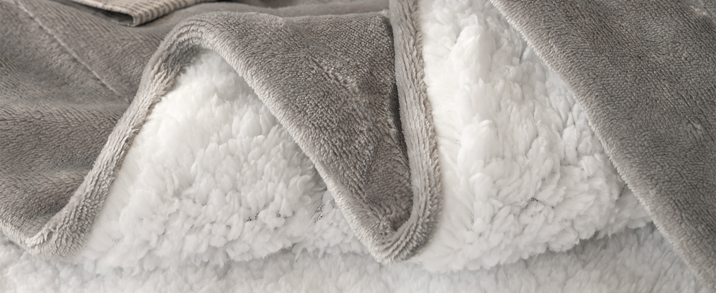 Good Nite Bed Throw Blanket 150x200cm Sherpa Flannel Blankets Fleece