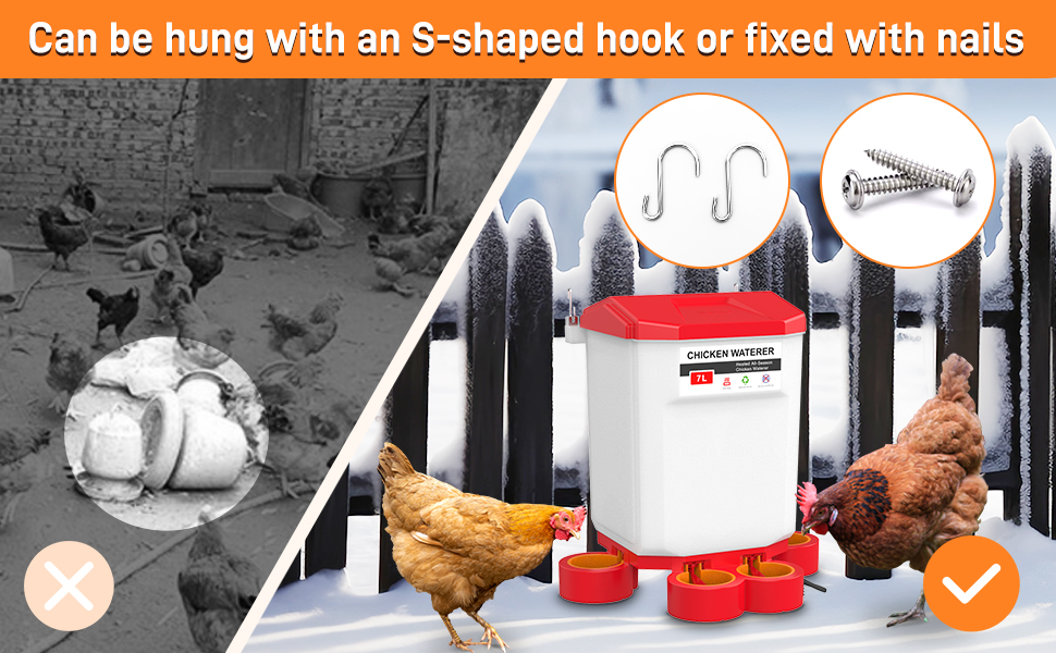 chicken water heater for winter