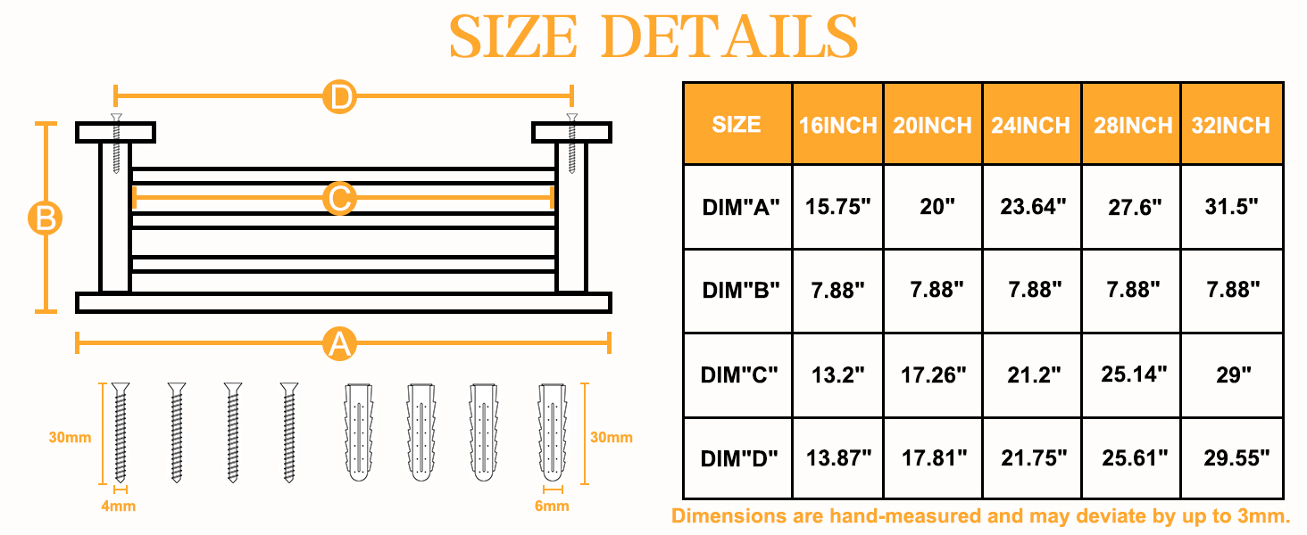 towel rack for bathroom wall