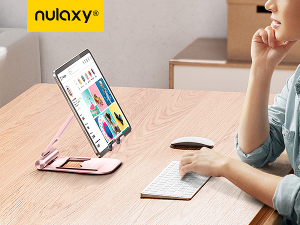 Amazon.com: Nulaxy Aluminum Dual Foldable iPad Stand, Fully