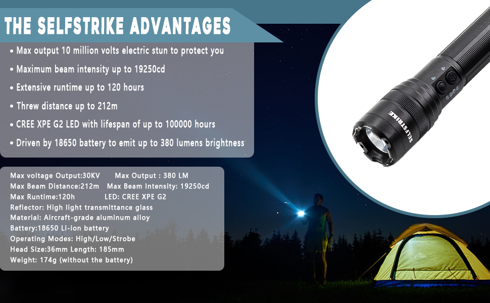 stun gun with flashlight
