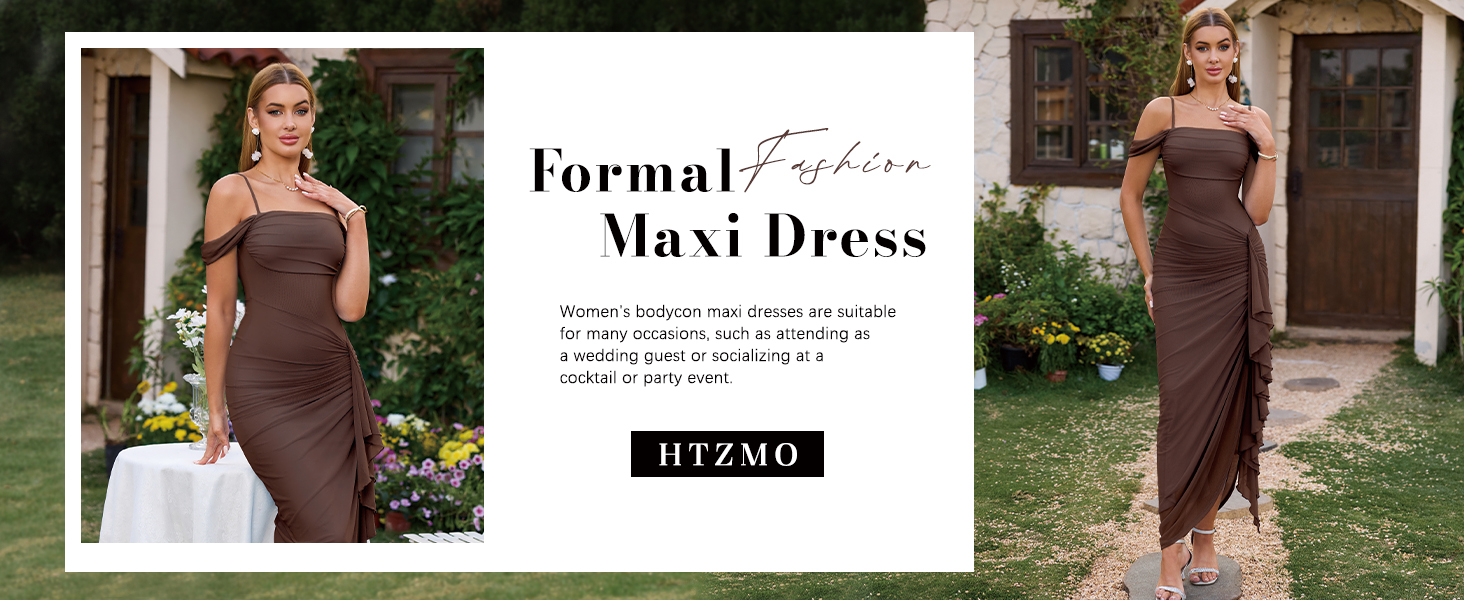 bodycon dresses for women, maxi dresses for women, ruffle dress