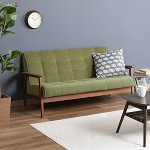 二人掛けソファ　三越製作所 Amazon｜不二貿易(Fujiboeki) ソファ 2人掛け 肘付き 幅135×奥行