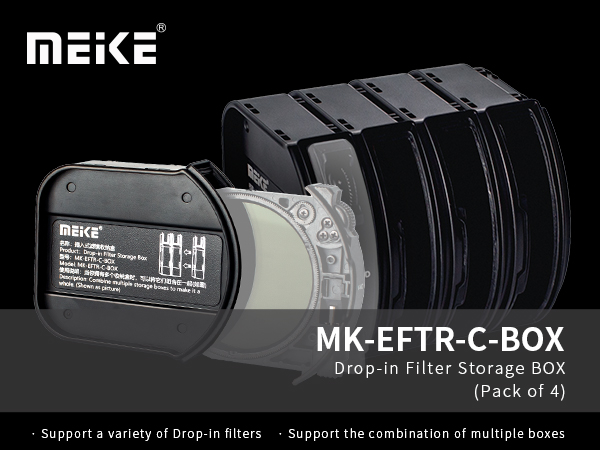 Amazon.com : Meike Drop-in Filter Storage Box Hold For 4