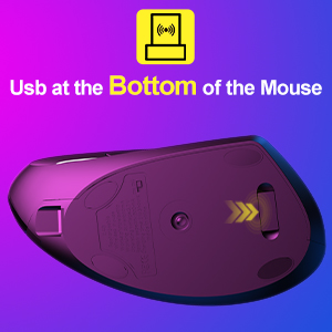 usb mouse with the bottom of the mouse