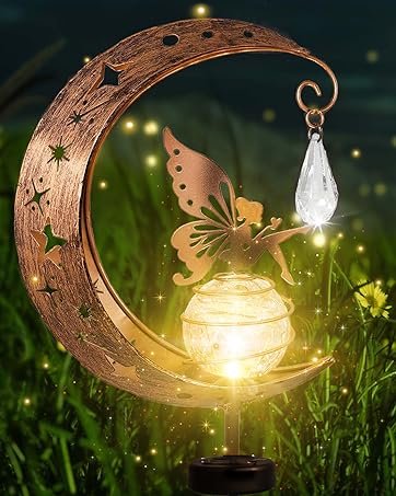 ORHOMELIFE Solar Lights Outdoor Garden, Outdoor Garden Lights Garden Ornaments Solar Powered IP65 Waterproof Decorative Lotus Ornaments for Lawn Patio Porch Flowerbed Pathway 21 outdoor garden decor