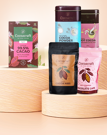 cocoacraft couverture, cocoa powder, hot choco