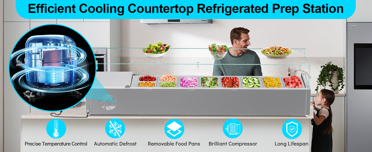 Countertop Refrigerated Condiment Station