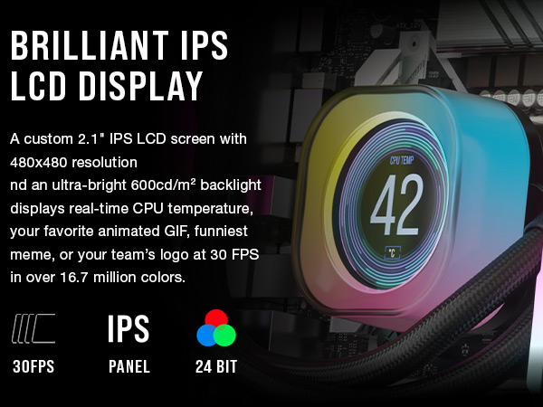 Amazon.com: CORSAIR iCUE Link AIO LCD Screen Module - 2.1