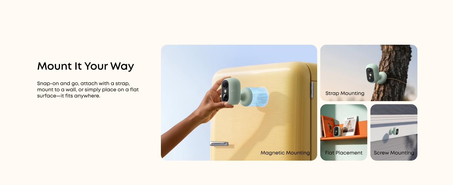 eufy versatile camera mounting options