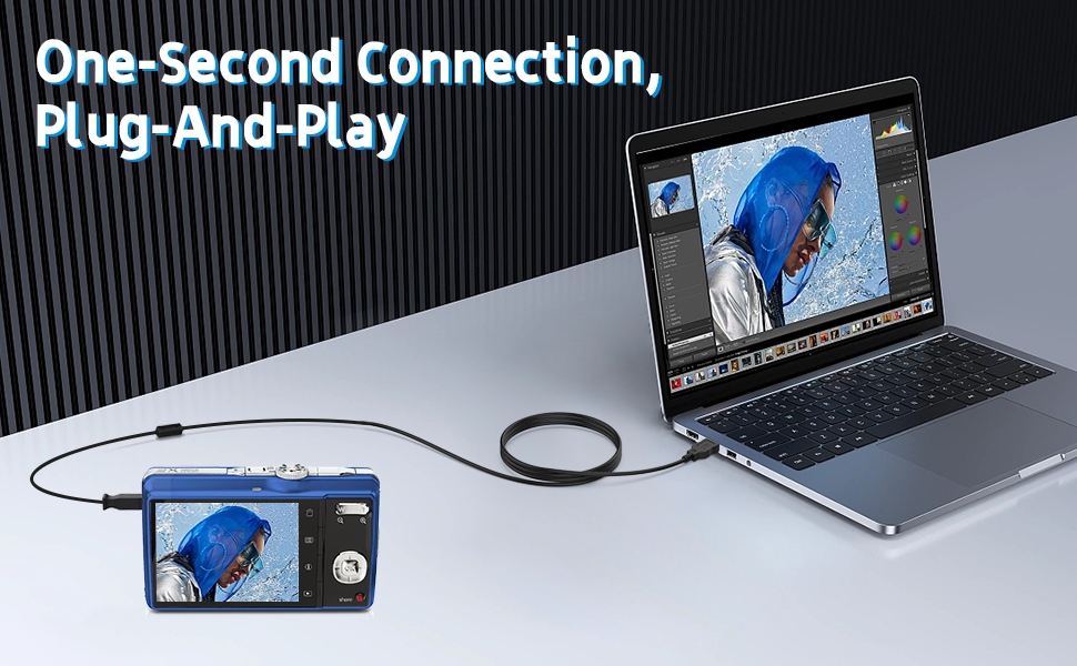 Auhsuxo Puiixur 4.9FT/1.5M USB PC Data Sync Cable Cord Lead