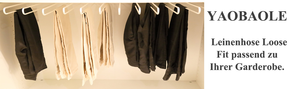 Herren-Hosen Baumwolle Freizeithose Männer Casual Strandhose Herren Sommerhose Herren