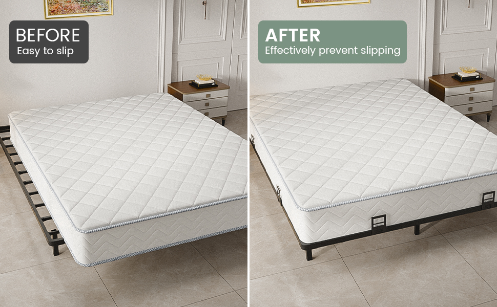 6 PCS Non Slip Mattress Gaskets for Metal Bed Frame, 4