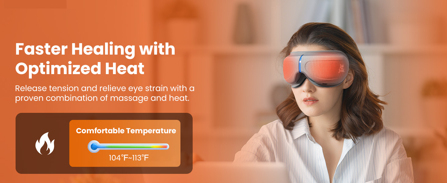 eye massager with heat and cooling eye massager for headaches migraine relief christmas gifts