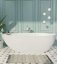 Freestanding Soaking Stone Bathtub