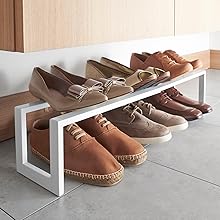 Amazon｜山崎実業(Yamazaki) 伸縮シューズラック ライン 1段