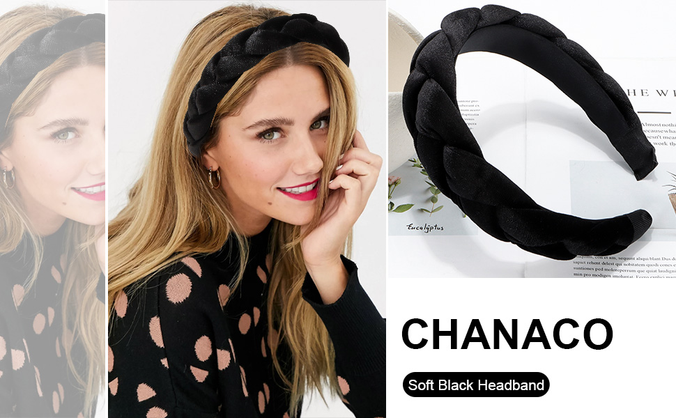 amazon-chanaco-black-headband-velvet-headbands-for-women-braided