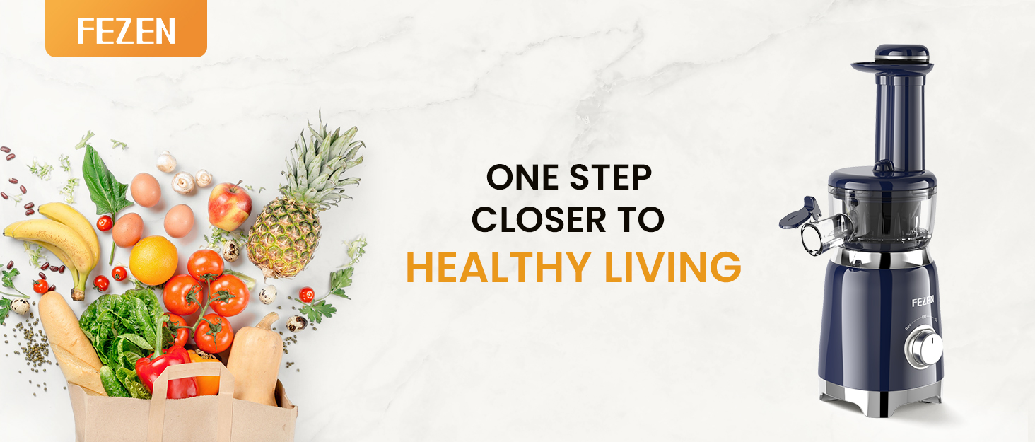 Cold Press Juicer, FEZEN Small Masticating Juicer for