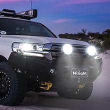 7 inch led light bar light pods for truck round led offroad lights