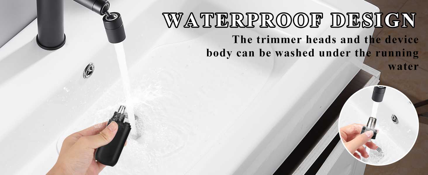 Nose & Eyebrow Hair Trimmer for Women Men,Painless Rechargeable Ear & Nose Hair Trimmer Clipper