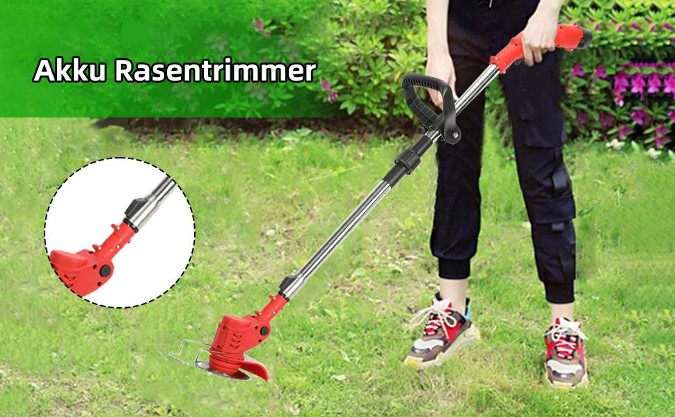 AkkuRasentrimmer und Kantenschneider Powershare 12V LiIon (inkl. 2X 2Ah Akkus und Ladegerät