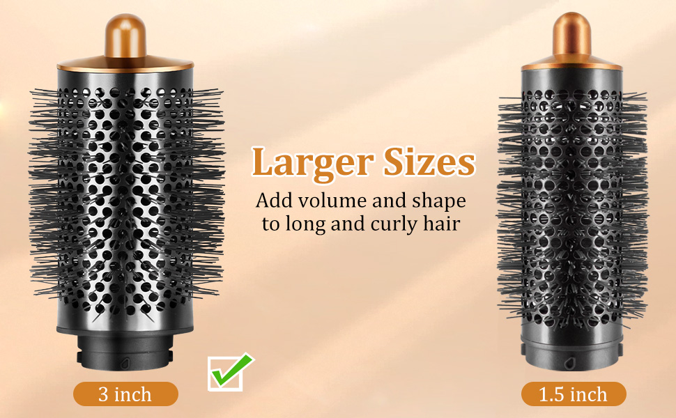 Opgewaardeerde grote ronde volumizing borstel voor Dyson Airwrap HS05/HS01 Multi-Styler