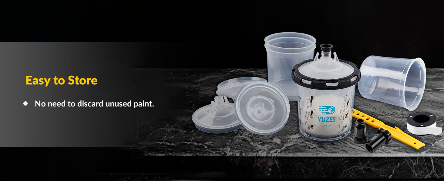 Easy Storage paint cup system