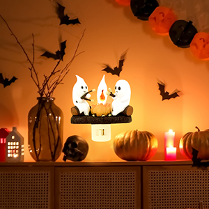 Ghost Campfire Flickering Night Light