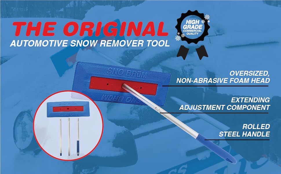 SNOBRUM Snow Remover for Cars and Trucks 28 to 48 Inch
