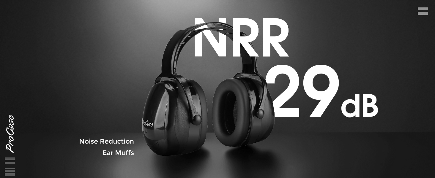 ProCase Noise Reduction Safety Ear Muffs