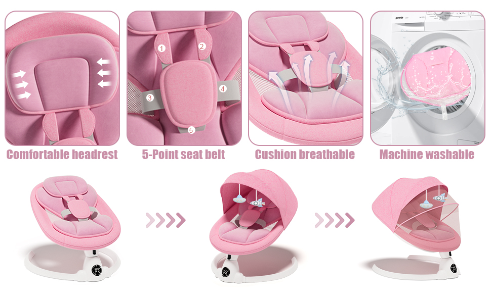 baby swings for infants to toddler 0-12 month newborn indoor