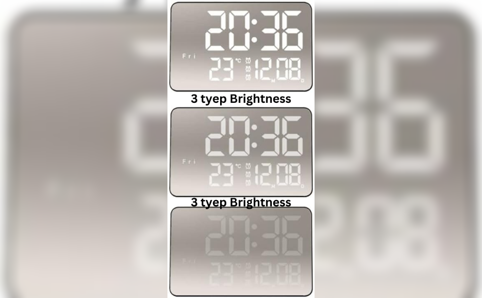 Buy Niyam Led Digital Alarm Clock with Week Temperature Display 3