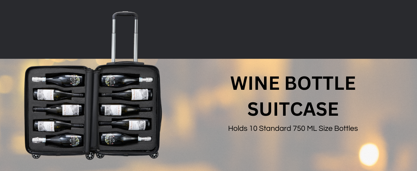 The Wine Savant Wine Bottle Suitcase
