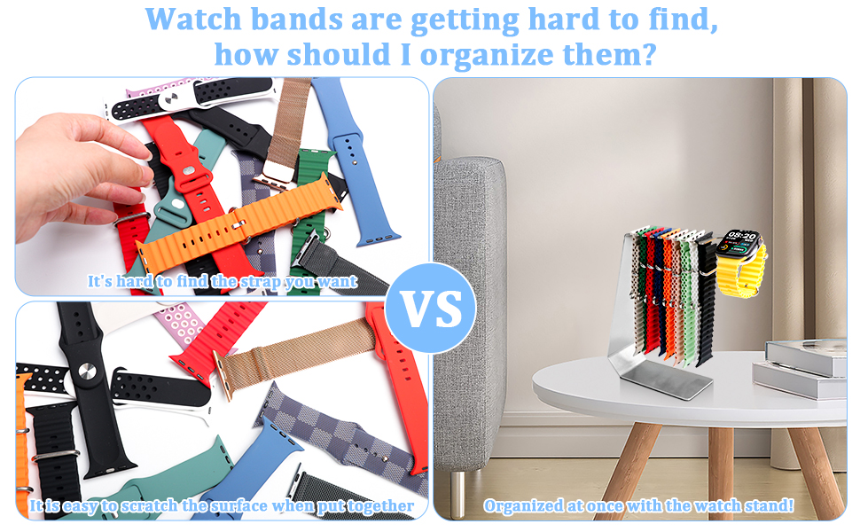 Tesuko Watch Band Holder Organizer for Apple Watch