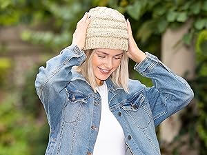 confetti knit beanie