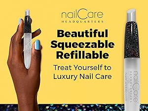 Refillable Empty Cuticle Nail Oil Pen Holo Holographic Bliss Kiss Nail Care Headquarters Simply Pure