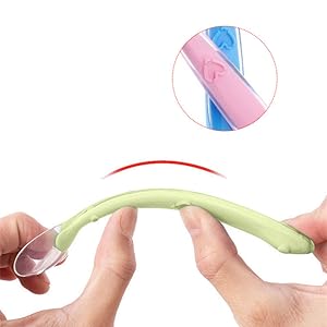 Baby Spoons,Silicone Spoon for Baby,Baby Feeding Spoons,Toddler Spoons,Silicone Baby Spoons