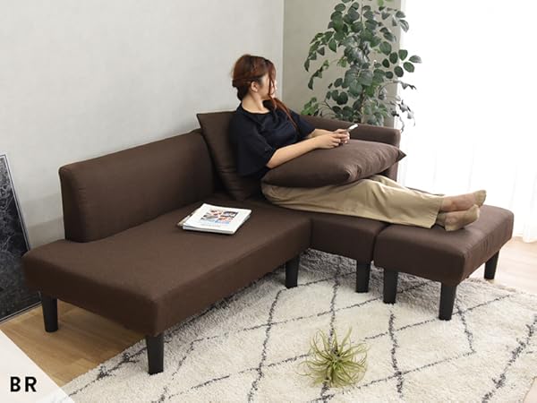 2-3人掛けソファ 3人掛けソファ デビュー077 座面高42cm 合皮RED(3人掛けソファ