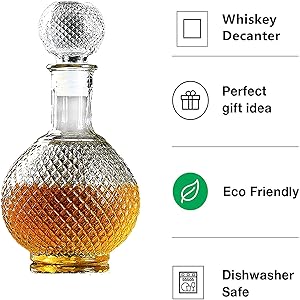 Whiskey Round Ball Decanter, SPN-RECPP