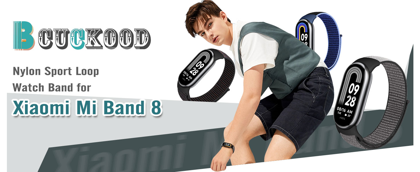 Xiaomi Mi Band 8 Nylon Sport Loop Watch Band