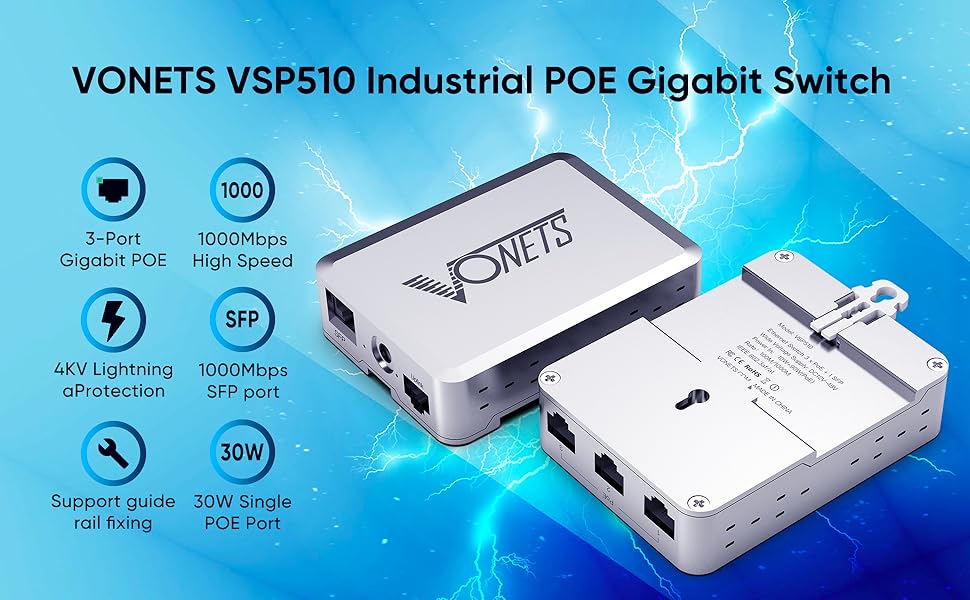 POE gigabit network switch