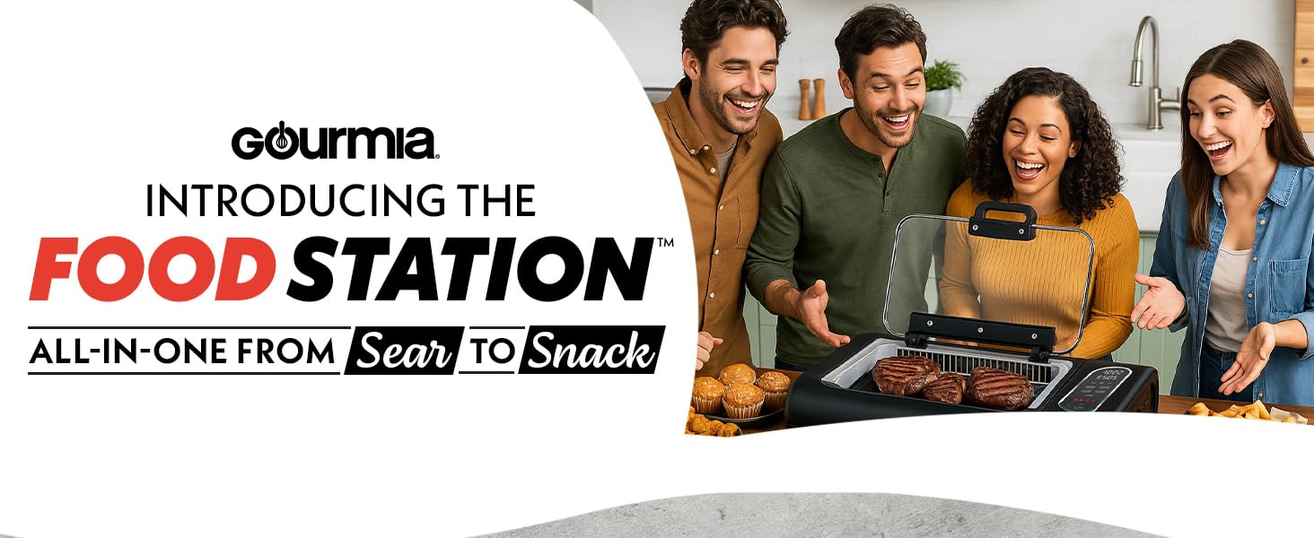 Gourmia All in one food Station countertop cooker