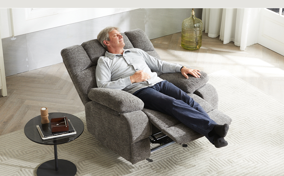Eiayeebil Rocker Recliner Chair for Adult, Oversized Lazy